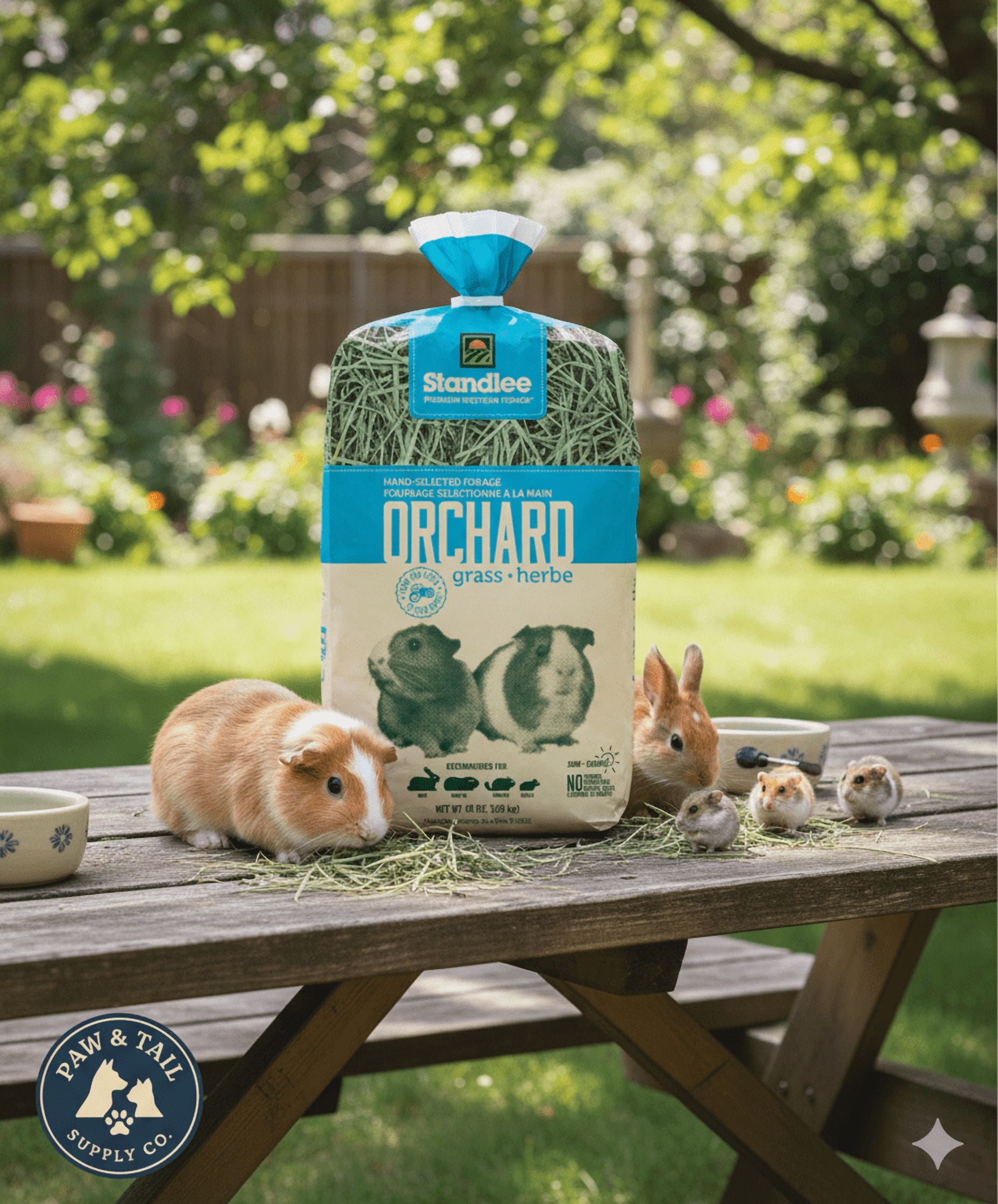 Standlee Premium Orchard Grass Hay 48oz. Bag Small Animal Forage USA Grown