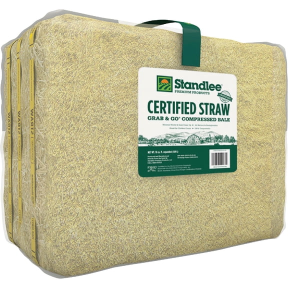 Standlee Premium Western Forage Grab & Go Compressed Straw Bale - Single Pack