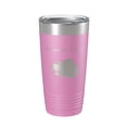 thumbnail image 1 of Standley Lake Map Tumbler Travel Mug Insulated Laser Engraved Coffee Cup Colorado 20 oz Light Purple, 1 of 1