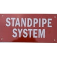 thumbnail image 1 of Standpipe System Sign (Aluminium Reflective, RED 4x8), 1 of 2