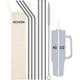 Standy Straw Replacement Set of 6 Metal Straws 40 oz 30 oz Reusable