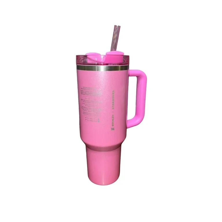 Stanely x Starbucks Winter Pink 40z Tumbler Viral Hard To Find - SIGNATURE  REQUIRED 