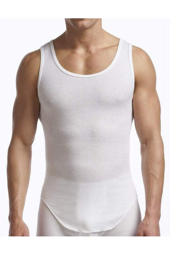 2-Pack Adult Mens Supreme Cotton Blend Tank Undershirt, Sizes S-5XL