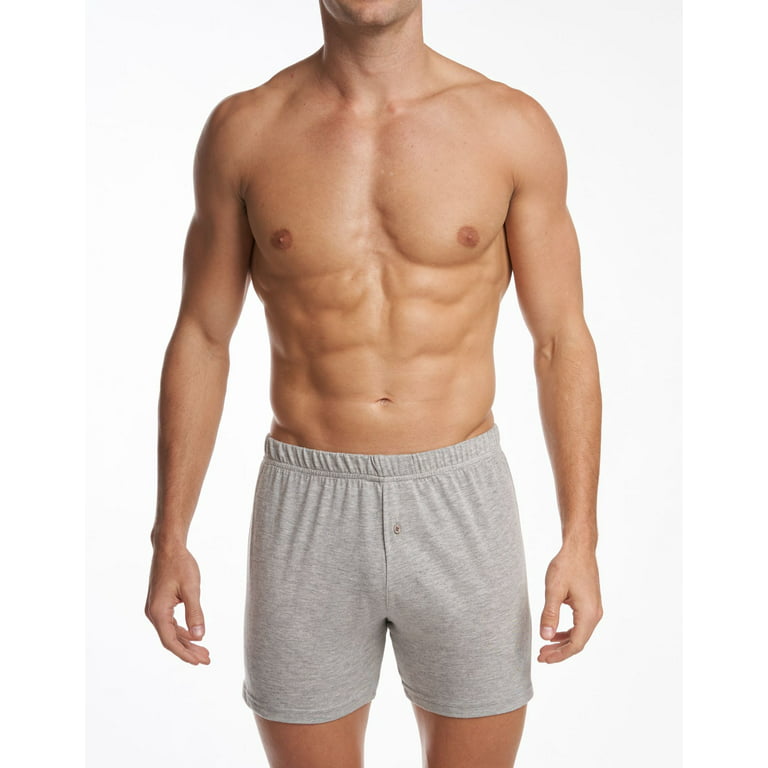 Stanfield's Men's 2 Pack Premium Cotton Knit Boxer Underwear
