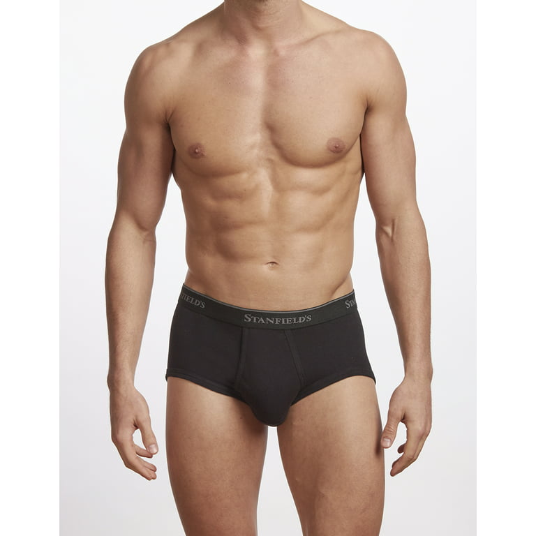 Men's Cotton Underwear Boxer Briefs Soft Breathable Underwear Pack