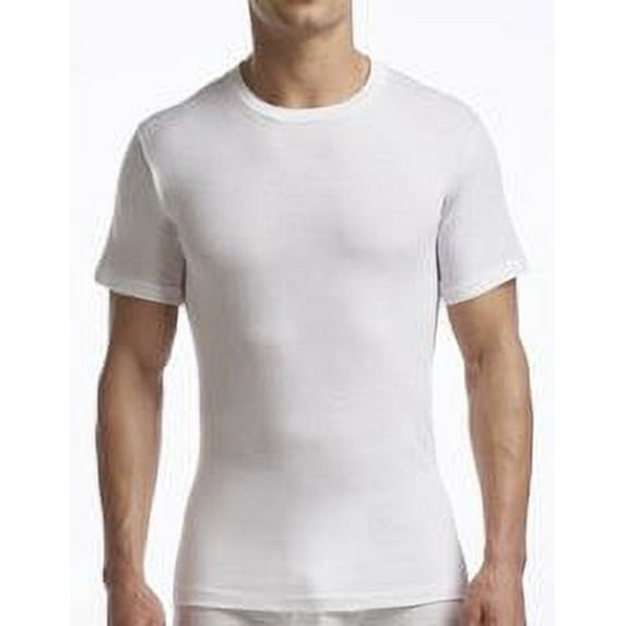 Stanfield's Men's Supreme Cotton Blend crew-neck T-shirt Undershirt-2 Pack