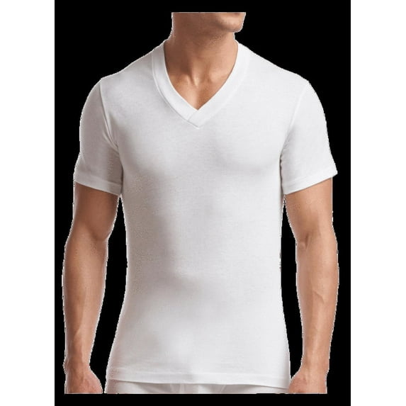 Stanfield's Men's Tall Supreme Cotton Blend V-neck T-shirt Undershirt-2 Pack