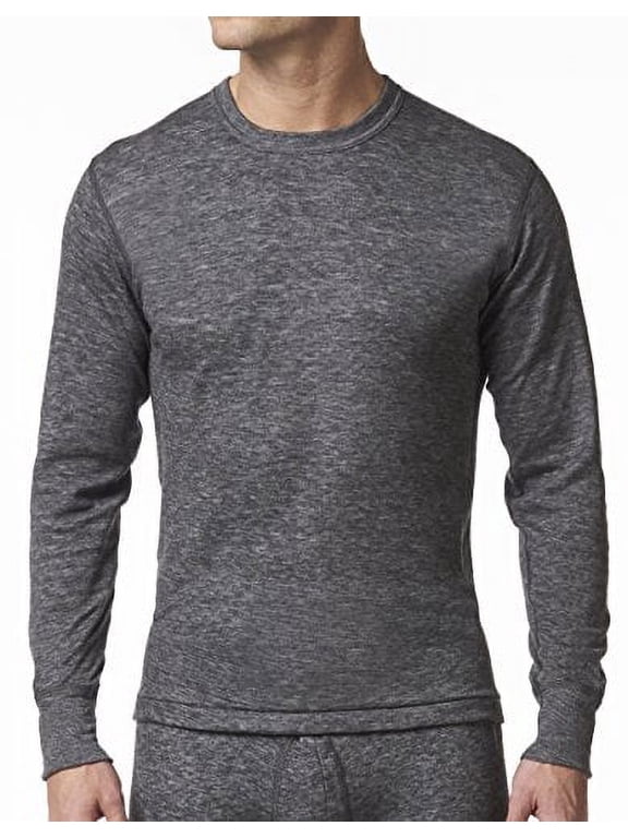 Men's Thermal 2 Layer Merino Wool Blend Long Sleeve Undershirt Baselayer