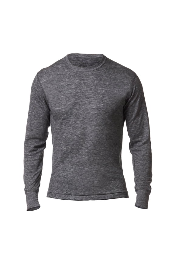 Men's Thermal 2 Layer Merino Wool Blend Long Sleeve Undershirt Baselayer