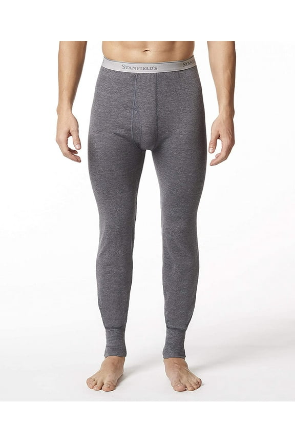 Men's Thermal Cotton Blend Two Layer Long Johns Underwear Baselayer
