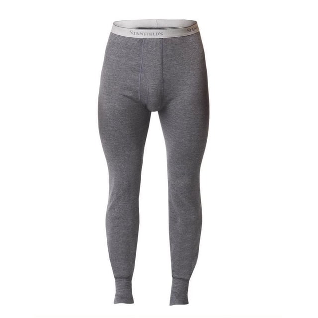 Stanfields Mens Micro Fleece Thermal Long Johns Underwear Black Size Small main image 1