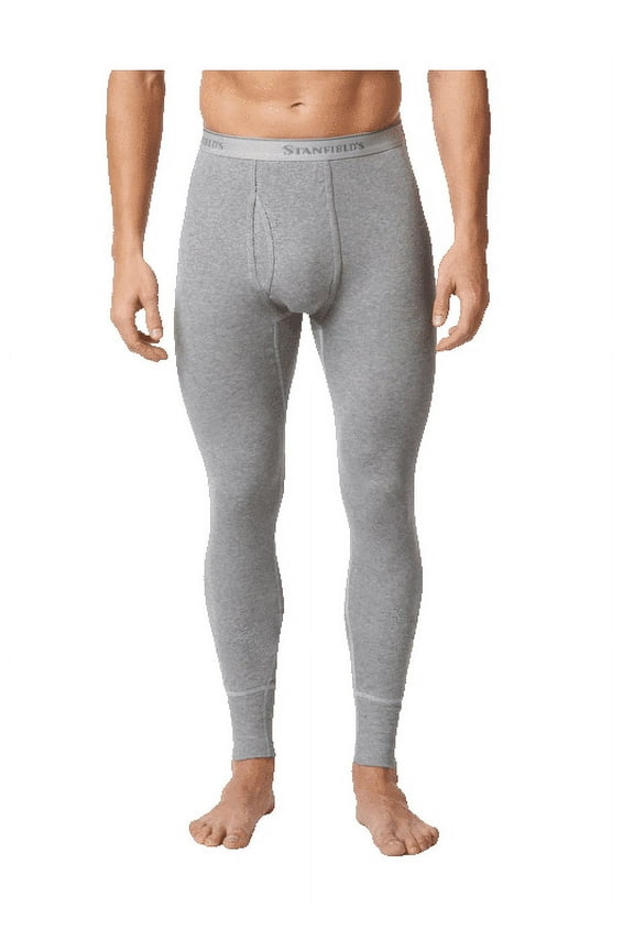 Men's Thermal Premium Cotton Rib Long Johns Underwear Baselayer