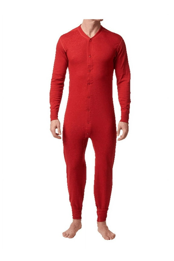 Men's Thermal Premium Cotton Rib Onesie Baselayer