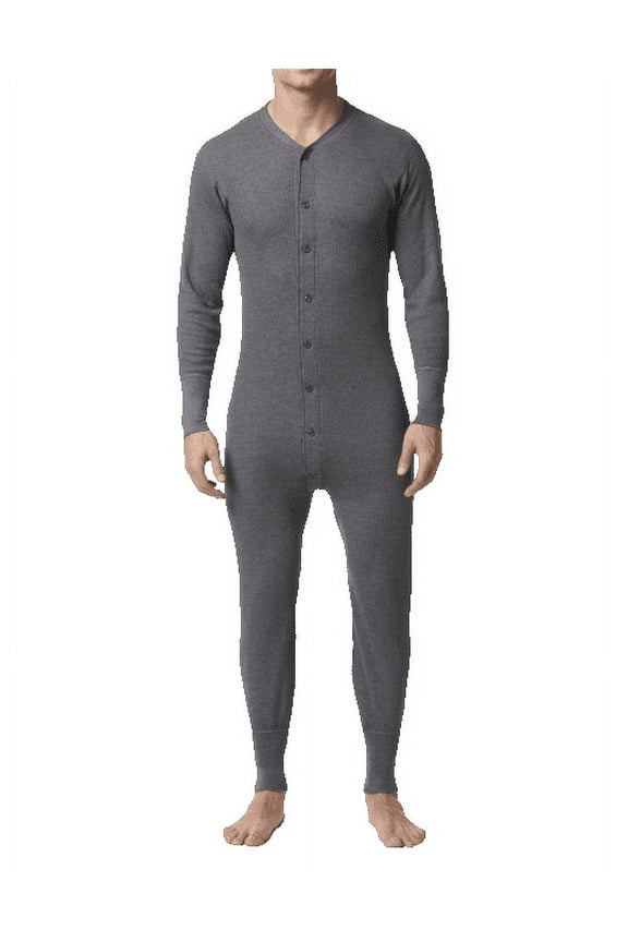 Men's Thermal Waffle Knit Onesie Baselayer