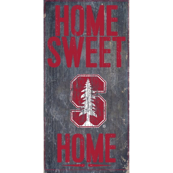 Stanford Cardinal 6'' x 12'' Home Sweet Home Sign