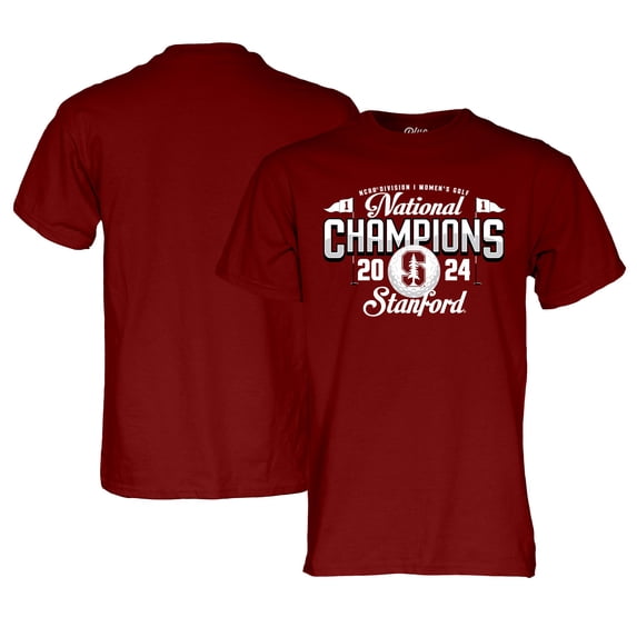 Stanford Cardinal Blue 84 Unisex 2024 NCAA Women's Golf National Champions T-Shirt-- Cardinal
