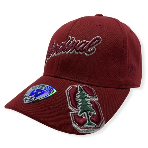 Stanford Cardinal Men's Top Of The World NCAA Shimmering One-Fit Flex Hat Cap (One Size Fits Most)
