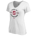thumbnail image 1 of Stanford Cardinal Women's Home of Champions V-Neck T-Shirt - White, 1 of 2
