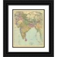 thumbnail image 1 of Stanford, Edward 12x14 Black Ornate Wood Framed with Double Matting Museum Art Print Titled - ComVintageite: India, 1901, 1 of 4