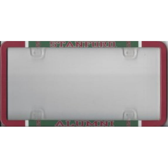 Stanford Plastic Alumni License Plate Frame Free Screw Caps with this Frame
