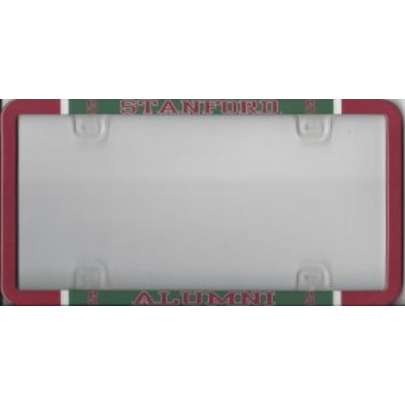 Stanford Plastic Alumni License Plate Frame  Free Screw Caps with this Frame