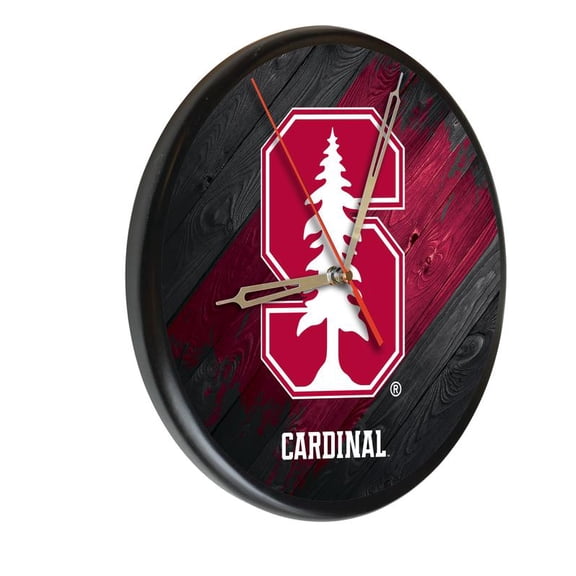 Stanford University 13" Solid Wood Clock