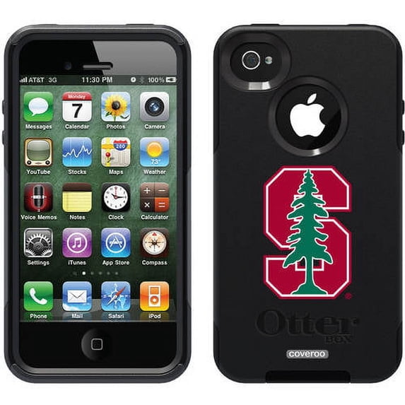 Stanford University S with Tree Design on OtterBox Commuter Series Case for Apple iPhone 4/4s