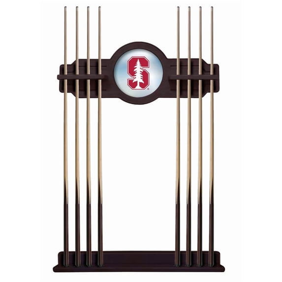 Stanford University Solid Wood Cue Rack with a Chardonnay Finish