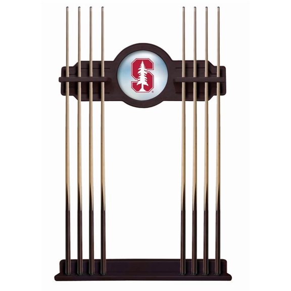 Stanford University Solid Wood Cue Rack with a Chardonnay Finish