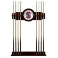 thumbnail image 1 of Stanford University Solid Wood Cue Rack with a English Tudor Finish, 1 of 3