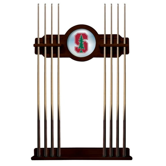 Stanford University Solid Wood Cue Rack with a English Tudor Finish