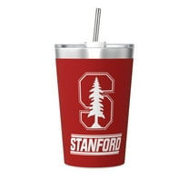 Stanford University Stainless Steel Tumbler With Lid And Straw 12oz Coffee Mug For Cold Hot Drinks