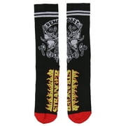 Stranger Things Crew Socks, Stranger Things Demobat Fire Logo Athletic Cushioned Mid-Calf Socks For Women Men 1 Pair