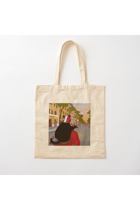 Stanis And Remo Riding Through Rome Canvas Tote Bags, Reusable Shopping Bag