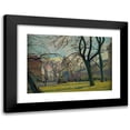 thumbnail image 1 of Stanisław Kamocki 24x18 Black Modern Framed Museum Art Print Titled - Theme from the Planty Park in Krakow (1934), 1 of 5