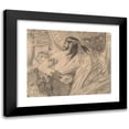 thumbnail image 1 of Stanisław Wyspiański 14x12 Black Modern Framed Museum Art Print Titled - "Agamemnon is Created on Achilles and Menelaos." Illustration for 'Iliad' Homer (1897), 1 of 5