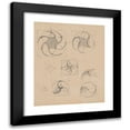 thumbnail image 1 of Stanisław Wyspiański 20x24 Black Modern Framed Museum Art Print Titled - Studies of Architectural Details (1884-1887), 1 of 5