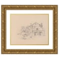 thumbnail image 1 of Stanisław Wyspiański 24x20 Gold Ornate Framed and Double Matted Museum Art Print Titled - House in the Garden (1880-1881), 1 of 4
