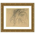 thumbnail image 1 of Stanisław Wyspiański 24x20 Gold Ornate Framed and Double Matted Museum Art Print Titled - Sketch for 'Iliad' Homer (1896-1897), 1 of 4