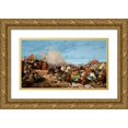 thumbnail image 1 of Stanisław von Chlebowski 24x16 Gold Ornate Framed and Double Matted Museum Art Print Titled - Sobieski at Vienna (1865-1876), 1 of 4