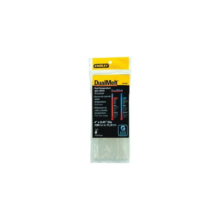 Stanley GS15DT DualMelt Glue Sticks 4" x 0.45" - 6 Pack