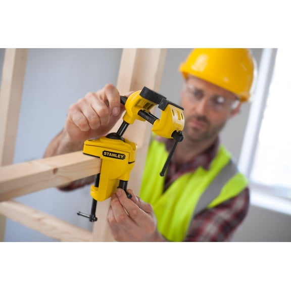 Stanley 1-83-069 MaxSteel Multi Angle Hobby Vice, Yellow/Black