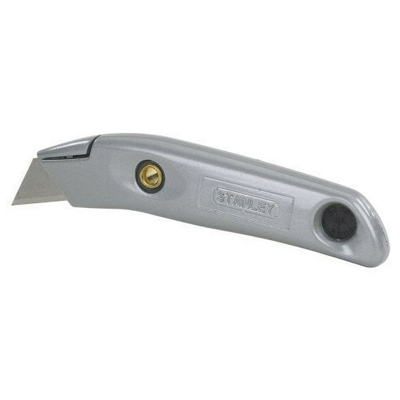 Stanley Utility Knife 10-399 Swivel-Lock Fixed Blade - Heavy-Duty - 3 Blades, Gray