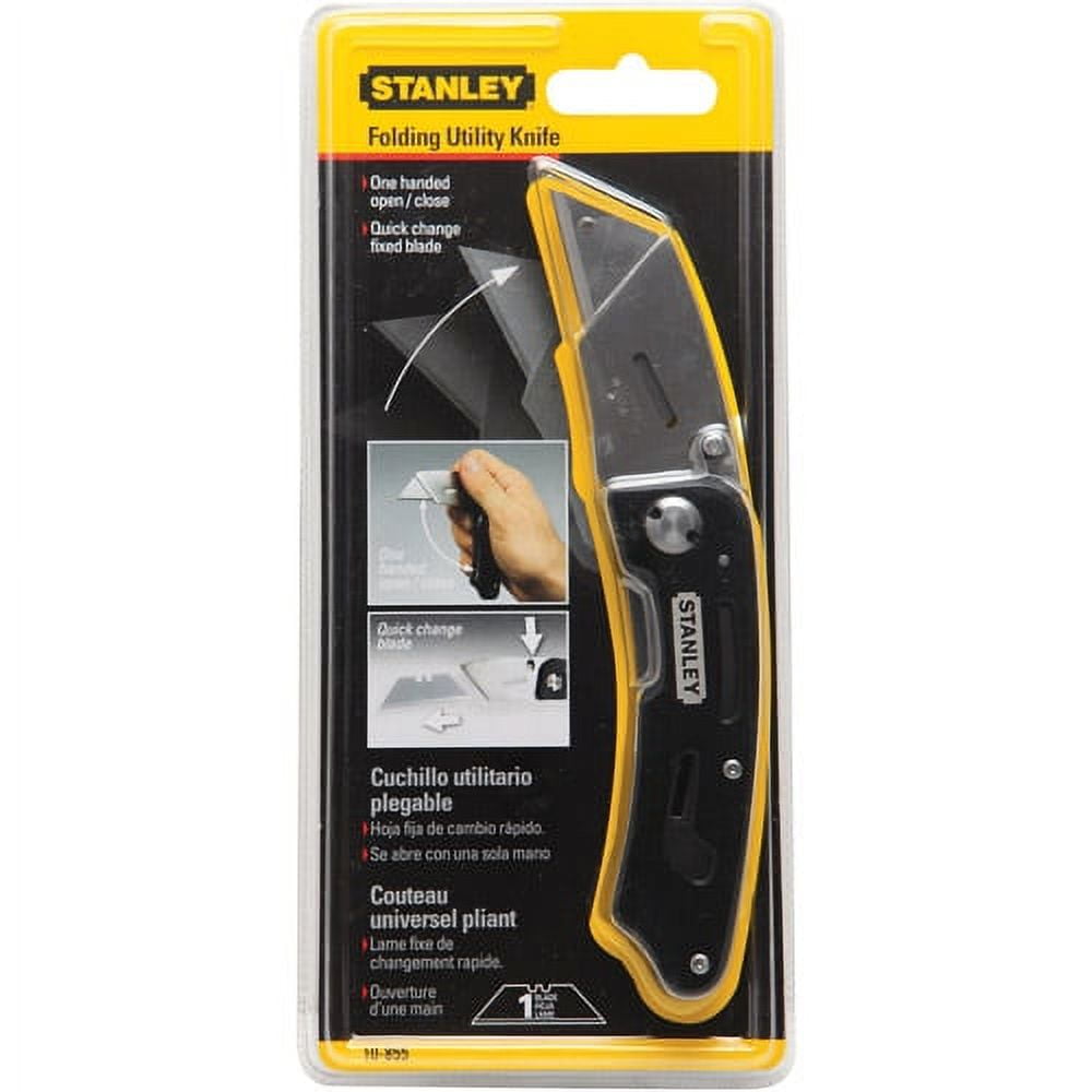 Stanley Utility Knife, Retractable, Utility, General Purpose, Plastic, 6 in  L. 10-175