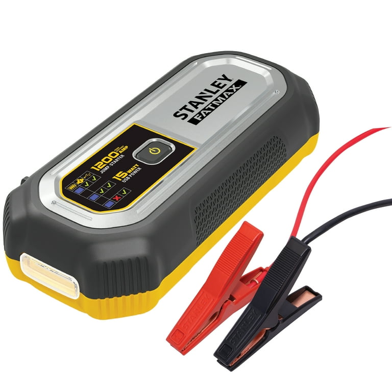 Stanley 1200 Peak Amp Lithium Jump Starter with USB & Case