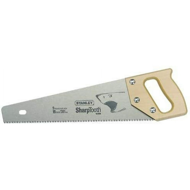 Stanley 15334 15Inch Blade Length x 9 Points Per Inch SharpTooth Saw