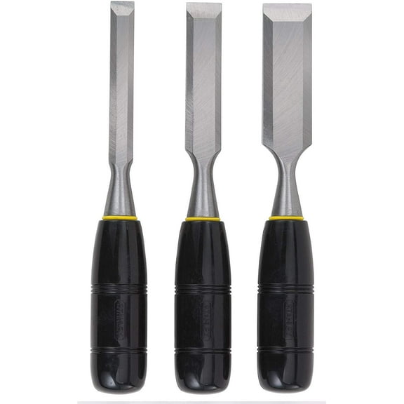 Stanley 16-150 150 Series Short Blade 3-Piece Wood Chisel Set