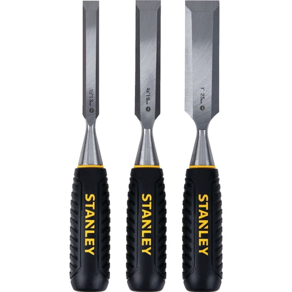Stanley 16-150 150 Series Short Blade 3-Piece Wood Chisel Set