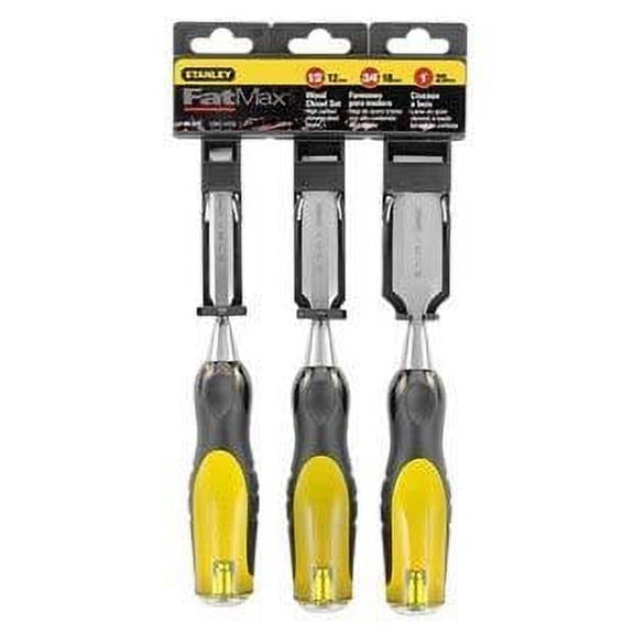 Stanley 16-970 3 PC Wood Chisel Set STANLEY-Proto Heavy-Duty Construction, Professional Use