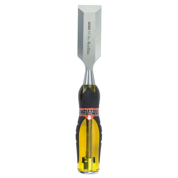 Stanley 16-979 FatMax Thru-Tang Wood Chisel, 1-1/4", 9" Length, Each